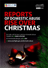 Poster about the Domestic Abuse helpline