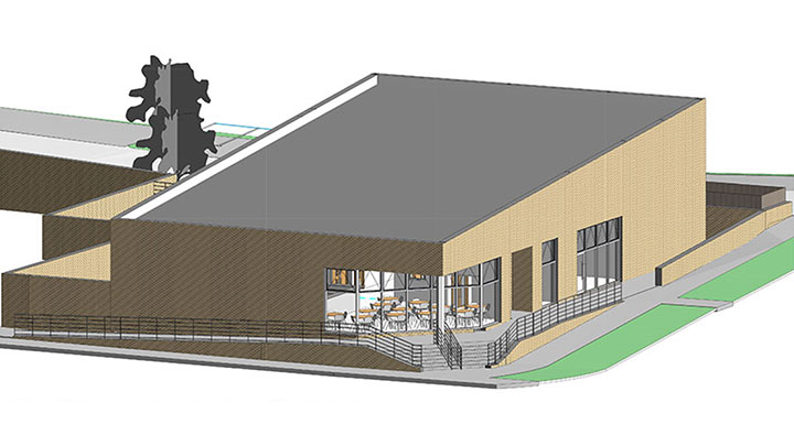 Artist's impression of Brooklands Community Hall